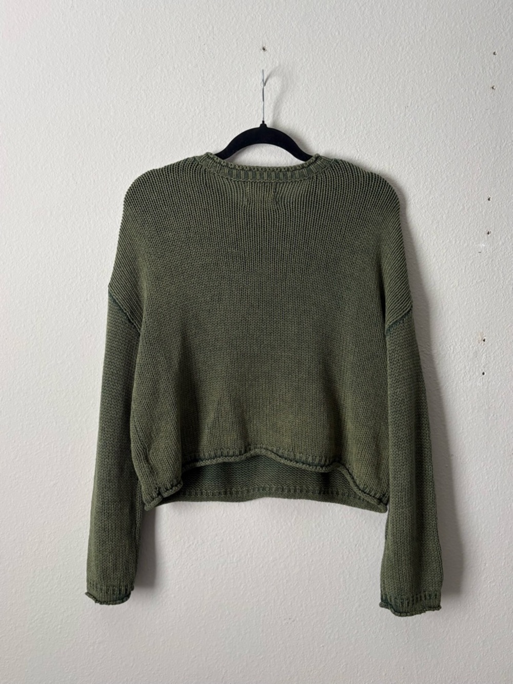 Urban Outfitters Leona Slouchy Pocket Jumper in Green - Picture 5 of 7